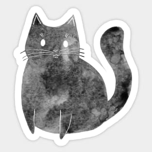 Cute Black Cat Sticker